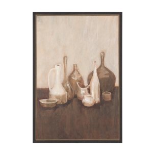 Bottled Perspective I by Mercana Studio Hand-Embellished Textured Framed Canvas Artwork