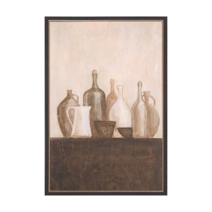 Bottled Perspective III by Mercana Studio Hand-Embellished Textured Framed Canvas Artwork