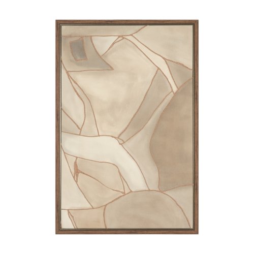 102723-FS - Field Patchwork I by Mercana Studio Handmade Original Framed Canvas Artwork