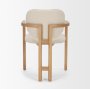 71256 - Carlisle Curved Back Cream Chenille Tripod Frame Dining Armchair