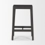 71133 - Colony Black-Brown Solid Wood Counter Stool