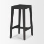 71133 - Colony Black-Brown Solid Wood Counter Stool