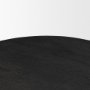 71138-AB - Sonel Matte Black Wood Pedestal Foyer Table