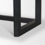 71145 - Grier  60" Black Solid Wood W/ Black Cane Office Desk