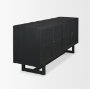 71146 - Grier 72" Black Wood W/ Black Cane Sideboard