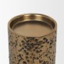 71148 - Akira Small Hammered Gold Metal Pillar Candle Holder