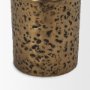 71148 - Akira Small Hammered Gold Metal Pillar Candle Holder
