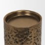 71149 - Akira Large Hammered Gold Metal Pillar Candle Holder
