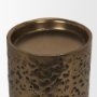 71149 - Akira Large Hammered Gold Metal Pillar Candle Holder