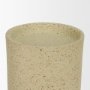 71151 - Akira Large Textured Beige Metal Pillar Candle Holder