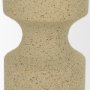 71151 - Akira Large Textured Beige Metal Pillar Candle Holder