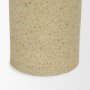 71151 - Akira Large Textured Beige Metal Pillar Candle Holder