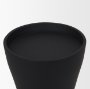 71153 - Odilia Large Smooth Matte Black Metal Geometric Pillar Candle Holder