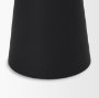 71153 - Odilia Large Smooth Matte Black Metal Geometric Pillar Candle Holder