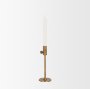 71156 - Chantria Small Solid Natural Brass Adjustable Taper Candle Holder