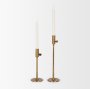 71156 - Chantria Small Solid Natural Brass Adjustable Taper Candle Holder