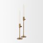 71157 - Chantria Large Solid Natural Brass Adjustable Taper Candle Holder