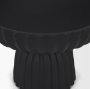 71158 - Ciaran Smooth Fluted Matte Black Metal Decorative Bowl