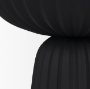 71158 - Ciaran Smooth Fluted Matte Black Metal Decorative Bowl