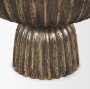 71159 - Ciaran Fluted Textured Antiqued Gold Metal Decorative Bowl
