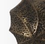 71164 - Imani Small Sculptural Textured Antiqued Gold Metal Decorative Orb Object