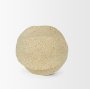 71166 - Imani Small Sculptural Textured Beige Metal Decorative Orb Object