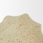 71167 - Imani Large Sculptural Textured Beige Metal Decorative Orb Object