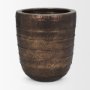 71169 - Aivana Extra Large Antiqued Gold Metal Floor Vase