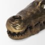 71170 - Alistair Antiqued Gold Cast Metal Decorative Skull Object