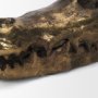 71170 - Alistair Antiqued Gold Cast Metal Decorative Skull Object