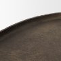 71172 - Jianna Large Oval Textured Antiqued Gold Metal Tray with Handles