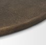 71172 - Jianna Large Oval Textured Antiqued Gold Metal Tray with Handles