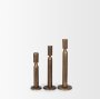 71173 - Declan Antiqued Brass Cast Metal Taper Candle Holder