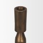 71173 - Declan Antiqued Brass Cast Metal Taper Candle Holder