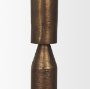 71173 - Declan Antiqued Brass Cast Metal Taper Candle Holder