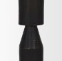 71174 - Declan Textured Matte Black Cast Metal Taper Candle Holder
