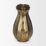 71175 - Anya Antiqued Brass Scalloped Petal Cast Metal Jug
