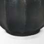 71176 - Anya Matte Black Scalloped Petal Cast Metal Jug