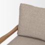 71177 - Witton Gray Fabric Beech Wood Slingback Backrest Accent Lounge Chair