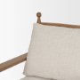 71178 - Danni Beige Fabric Beech Wood Framed Accent Lounge Chair