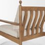71178 - Danni Beige Fabric Beech Wood Framed Accent Lounge Chair