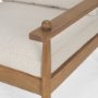 71178 - Danni Beige Fabric Beech Wood Framed Accent Lounge Chair