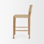 71179 - Brinley Woven Paper Rope w/ Brown Wood Frame Counter Stool