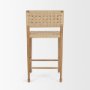 71179 - Brinley Woven Paper Rope w/ Brown Wood Frame Counter Stool