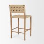 71179 - Brinley Woven Paper Rope w/ Brown Wood Frame Counter Stool