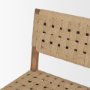 71179 - Brinley Woven Paper Rope w/ Brown Wood Frame Counter Stool