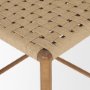 71179 - Brinley Woven Paper Rope w/ Brown Wood Frame Counter Stool