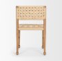 71180 - Brinley Woven Paper Rope w/ Brown Wood Frame Dining Chair