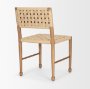 71180 - Brinley Woven Paper Rope w/ Brown Wood Frame Dining Chair