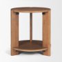71182 - Hisako Mid Brown Open Round Accent Table